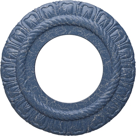 Claremont Ceiling Medallion (Fits Canopies up to 5 5/8"), 9"OD x 4 1/2"ID x 1/2"P, Americana Crackle